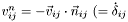 $ v_{ij}^n = - \vec{v}_{ij} \cdot \vec{n}_{ij}$ ($= \dot{\delta}_{ij} $