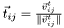 $ \vec{t}_{ij} = \frac{\vec{v}_{ij}^t}{\|\vec{v}_{ij}^t\|}$